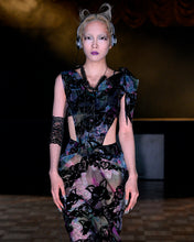 Load image into Gallery viewer, Kaleidoscope Feline Wrap Dress
