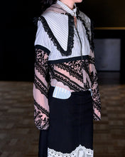 Load image into Gallery viewer, Pinstripe Feline Hood Top