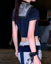 Load image into Gallery viewer, Sailor Scarf Top - Blue