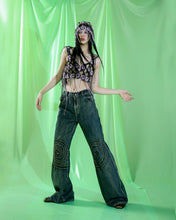 Load image into Gallery viewer, SPIRAL PANEL DENIM TROUSERS