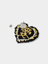 Load image into Gallery viewer, BLACK 'LOVE' BEADING EARRINGS