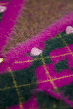 Load image into Gallery viewer, DIAMOND HEART SHAPE CARDIGAN (PINK)