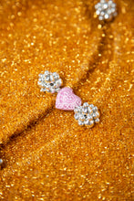 Load image into Gallery viewer, EYELASH YARN HEART SHAPE SWEATER (ORANGE)