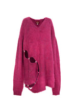 Load image into Gallery viewer, OVERSIZE HEART SHAPE SWEATER (PINK)