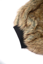 Load image into Gallery viewer, FAUX FUR QIPAO JACKET (BROWN)