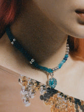 Load image into Gallery viewer, 'LOVE' NECKLACE (BLUE)