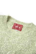 Load image into Gallery viewer, EYELASH YARN HEART SHAPE SWEATER (SILVER)