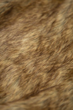 Load image into Gallery viewer, FAUX FUR QIPAO JACKET (BROWN)