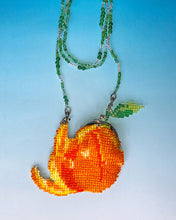 Load image into Gallery viewer, ORANGE BEADED PURSE