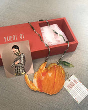 Load image into Gallery viewer, ORANGE BEADED PURSE