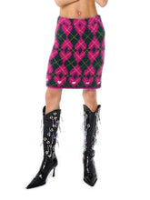 Load image into Gallery viewer, MINI KNIT SKIRT(PINK)