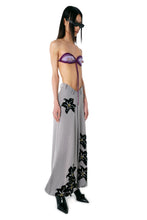 Load image into Gallery viewer, BEADED FLOCKING SPORT V-WAIST PANTS (GREY)