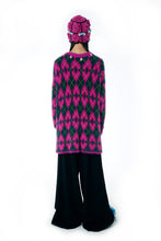 Load image into Gallery viewer, DIAMOND HEART SHAPE CARDIGAN (PINK)
