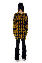 Load image into Gallery viewer, DIAMOND HEART SHAPE CARDIGAN (YELLOW)