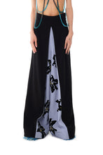 Load image into Gallery viewer, HIGH WAIST WIDE TROUSERS (BLUE)