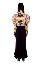 Load image into Gallery viewer, FLOCKING BUBBLE SLEEVE SHIRT (ORANGE)