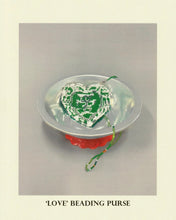 Load image into Gallery viewer, LOVE BEADED PURSE (GREEN)