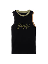Load image into Gallery viewer, RHINESTONE-LOGO TANK TOP