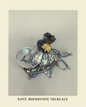 Load image into Gallery viewer, 'LOVE' RHODONITE NECKLACE