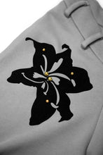 Load image into Gallery viewer, BEADED FLOCKING SPORT V-WAIST PANTS (GREY)