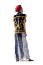 Load image into Gallery viewer, PLEATED FEATHER PRINT SKIRT