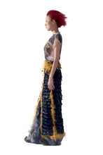 Load image into Gallery viewer, PLEATED FEATHER PRINT TOP