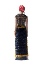 Load image into Gallery viewer, PLEATED FEATHER PRINT TOP