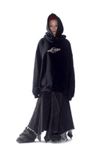 Load image into Gallery viewer, SPACE COLLAR  HOODIE WITH BEADED PLANET