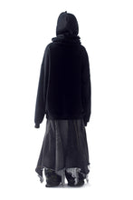 Load image into Gallery viewer, SPACE COLLAR  HOODIE WITH BEADED PLANET