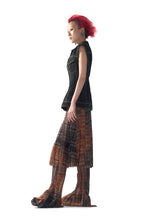 Load image into Gallery viewer, "BIJOUX" TARTAN STRAPLESS TULLE DRESS