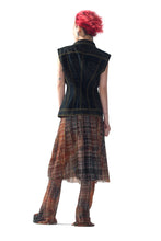 Load image into Gallery viewer, "BIJOUX" TARTAN STRAPLESS TULLE DRESS