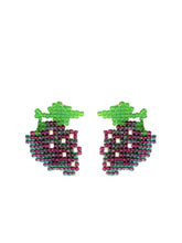 Load image into Gallery viewer, GRAPE BEADED EARRINGS
