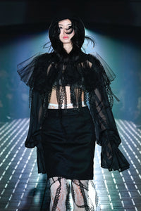 Poet Sleeves Lace Hood