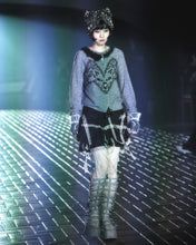 Load image into Gallery viewer, Garter Belt Laser Love Mini Skirt
