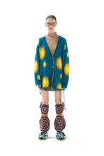 Load image into Gallery viewer, BLUE POLKA DOT CARDIGAN
