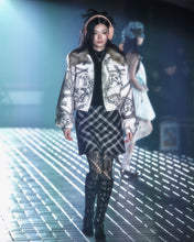 Load image into Gallery viewer, Feline Airbrush Denim Jacket
