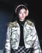 Load image into Gallery viewer, Feline Airbrush Denim Jacket
