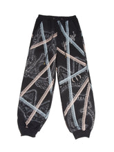 Load image into Gallery viewer, Limited Capsule - Airbrushed Lace Motif Track Pants (Black)
