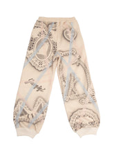 Load image into Gallery viewer, Limited Capsule - Airbrushed Lace Motif Track Pants (Beige)
