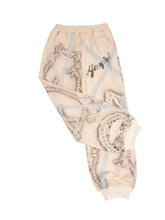 Load image into Gallery viewer, Limited Capsule - Airbrushed Lace Motif Track Pants (Beige)
