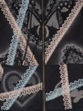Load image into Gallery viewer, Limited Capsule - Airbrushed Lace Motif Hoodie (Black)
