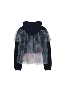 YUEQI QI X Ema Gaspar Curtain Hoodie
