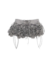 Load image into Gallery viewer, Garter Belt Laser Love Floral Skirt (Grey)
