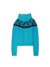 Load image into Gallery viewer, Fair Isle Sweater (Blue)

