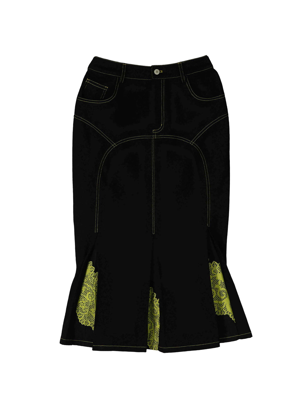 Laser Love Pleated Maxi Skirt
