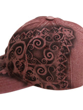 Load image into Gallery viewer, Airbrushed Baseball Cap (Burgundy)
