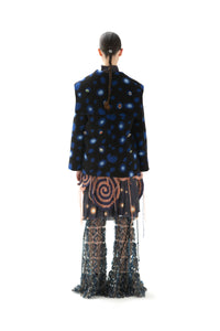 POLKA DOT SPREAD COLLAR JACKET