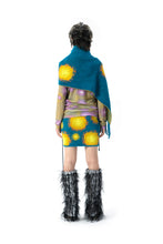 Load image into Gallery viewer, BLUE POLKA DOT MINI KNIT SKIRT
