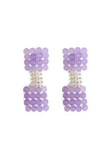 PURPLE JADE EARRINGS