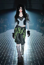 Load image into Gallery viewer, Laser Love Capris with Mesh Overlay

